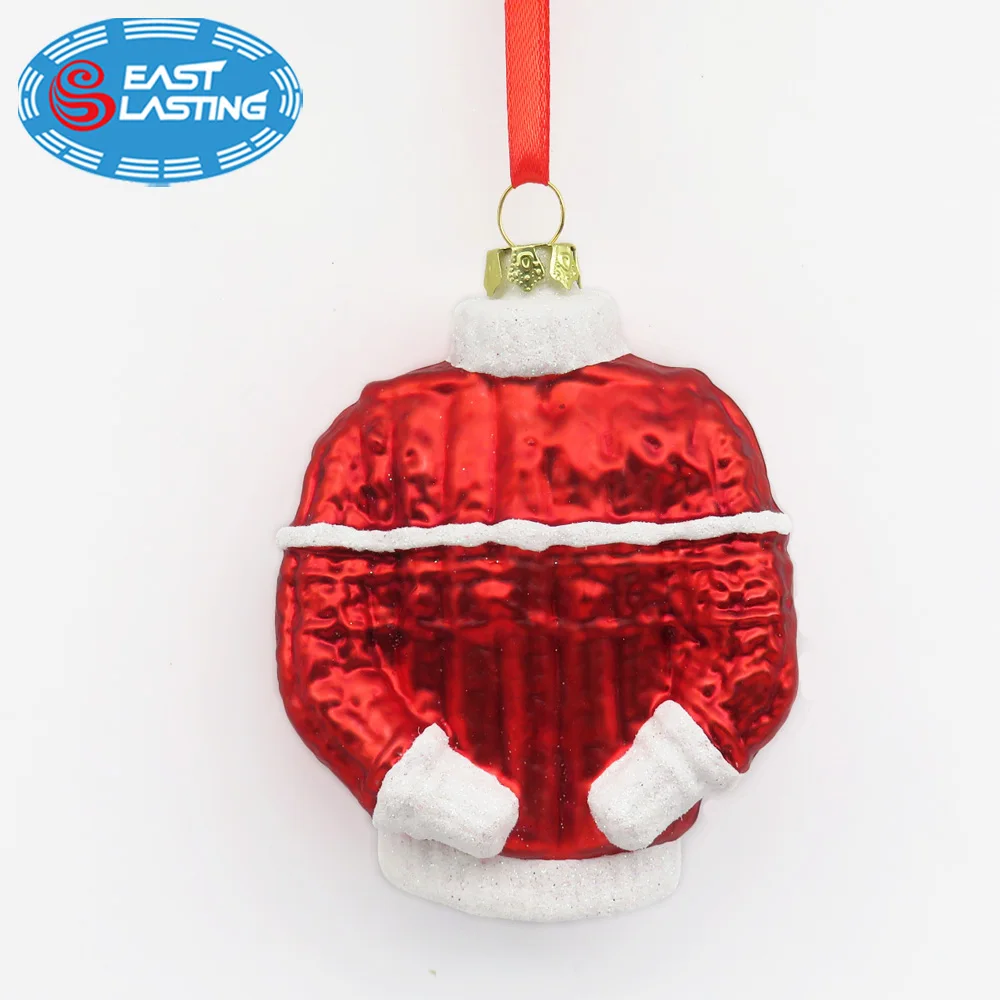 Hand made angle Christmas ornament unique design custom glass figures