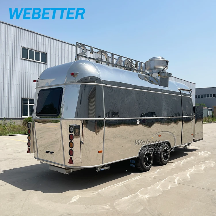 WEBETTER Bakery Food Trailer Mobile Snack Hot Dog Cart Outdoor Catering Trailer Fully Equipped Multifunction Food Truck For Sale