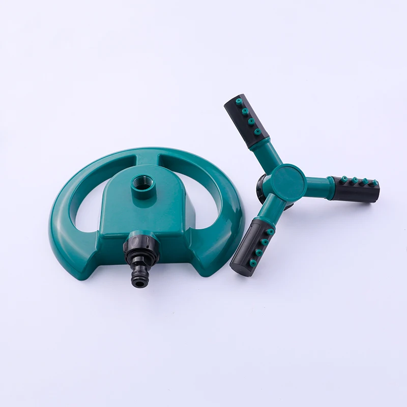 High quality Automatic Rotating Plastic 3-arm garden irrigation watering sprinkler equipment for lwan