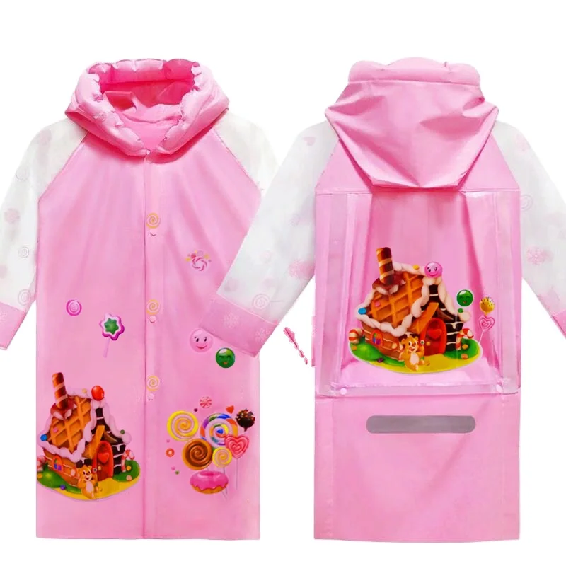 2021 new cartoon children raincoat waterproof raincoat for boys and girls