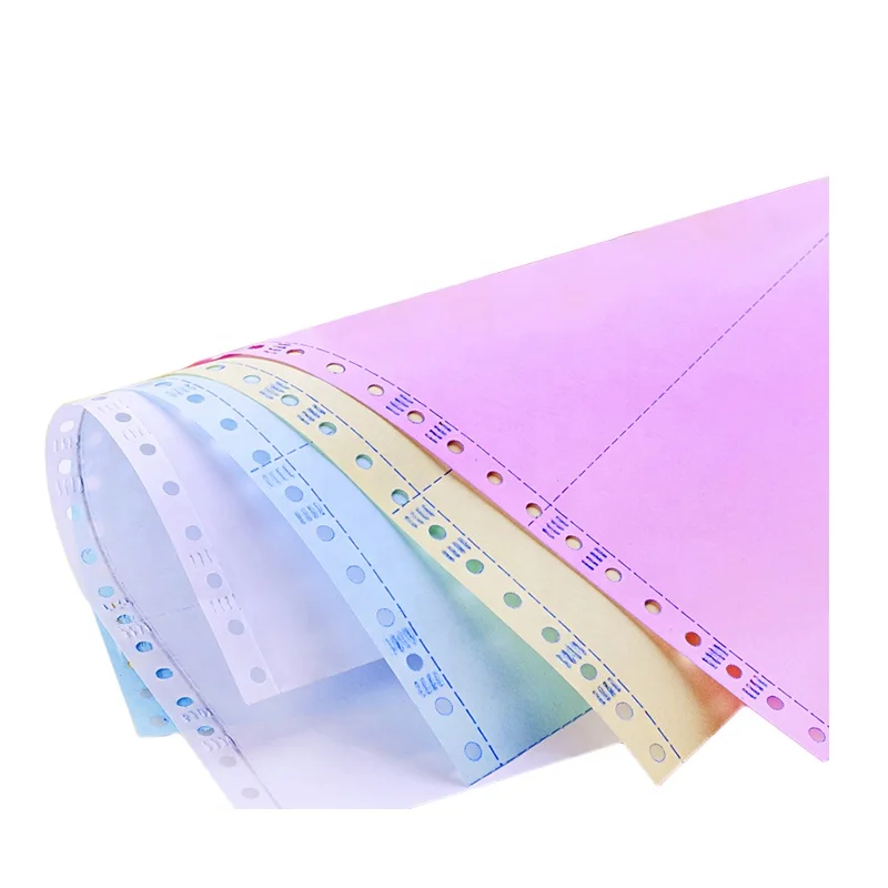 Low Price Invoice Book Excellent Printing 1-7 Ply Continuous NCR Carbonless Paper for Invoice