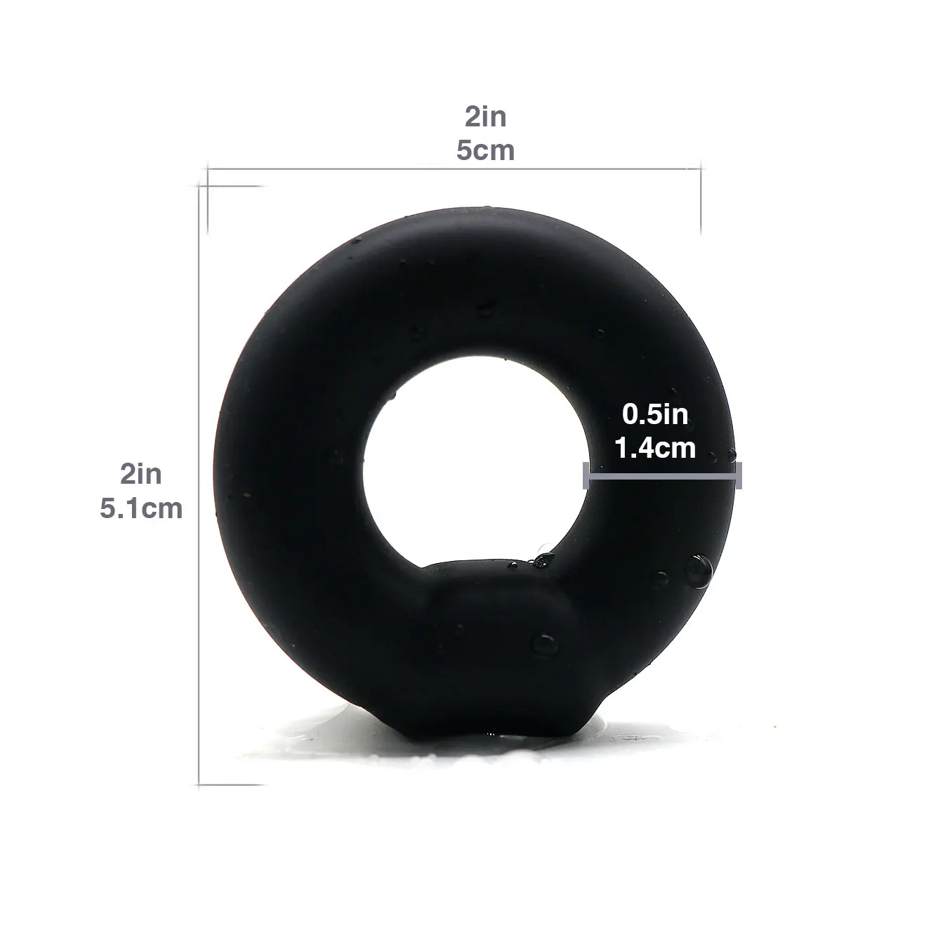 Hot Selling Sex Toys Black Penis Ring 0 Word Lock Fine Ring  Sex Toys For Men