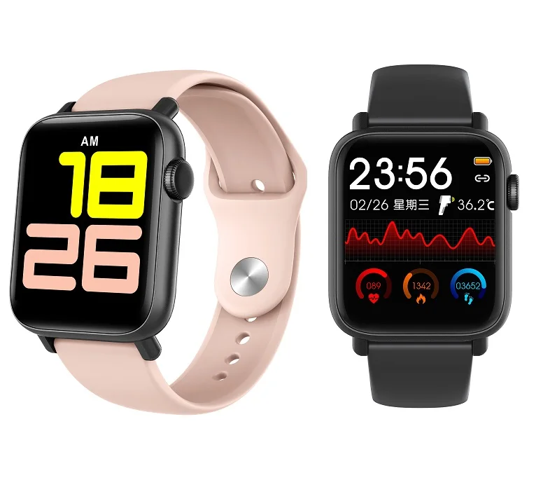 Custom Logo High Quality Temperature Monitoring Smart Watches Suppliers Relogio Smartwatch QS19