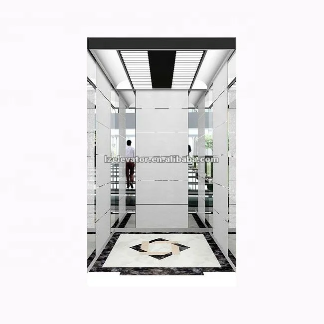 Gearless traction machine drive passenger elevator with machine room