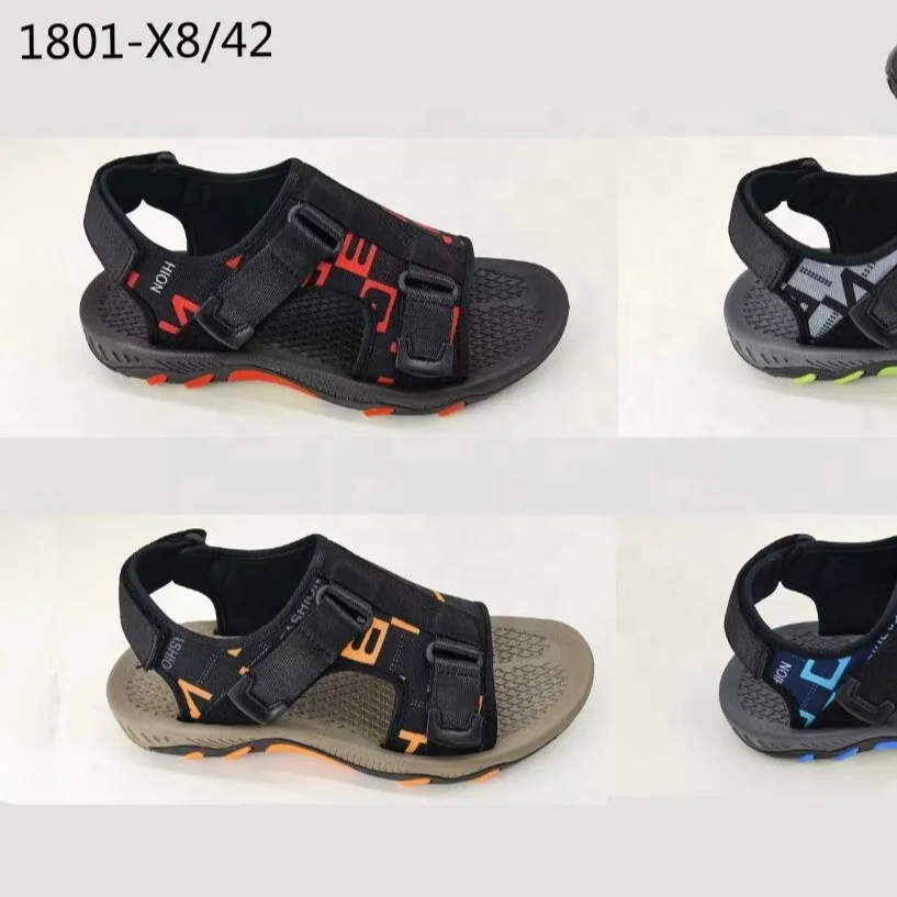 New design Hook Loop summer season Closed toe big boy teens Best quality sport men beach sandals for men