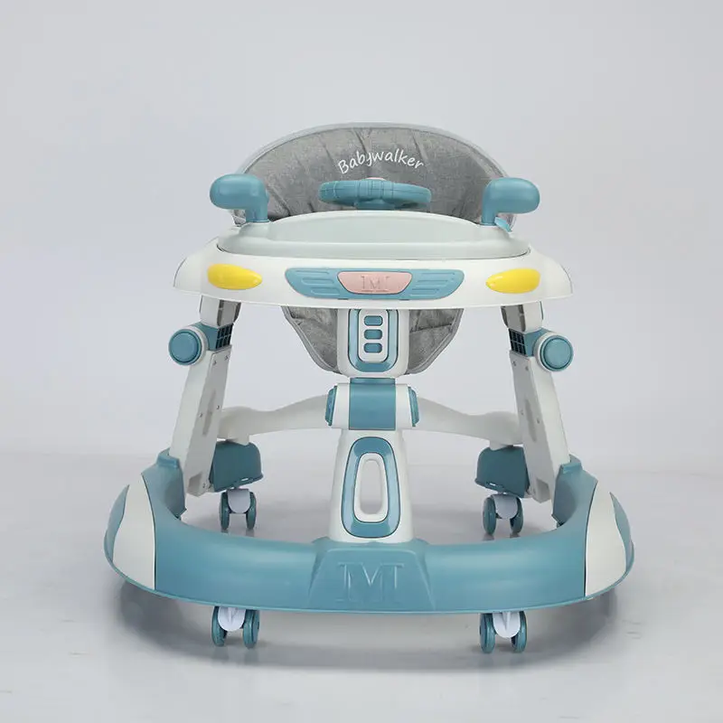 3in1 Baby walker 6 PU Wheels Cheap Custom Logo music light sit-to-stand learning