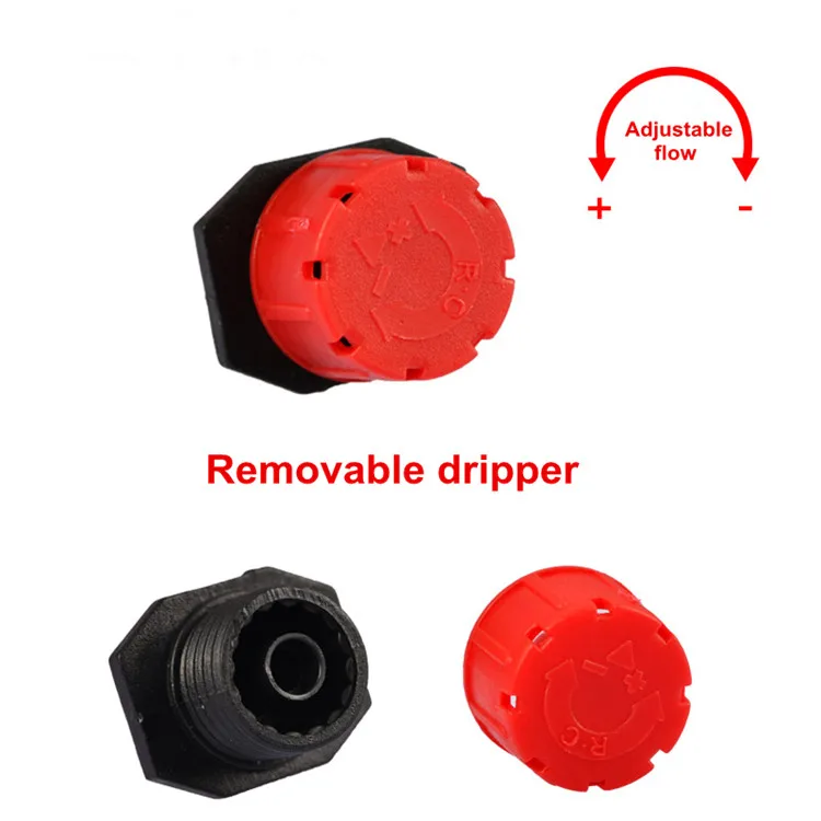 Sprinkler adjustable stick dripper adjustable button dripper system adjustable dripper