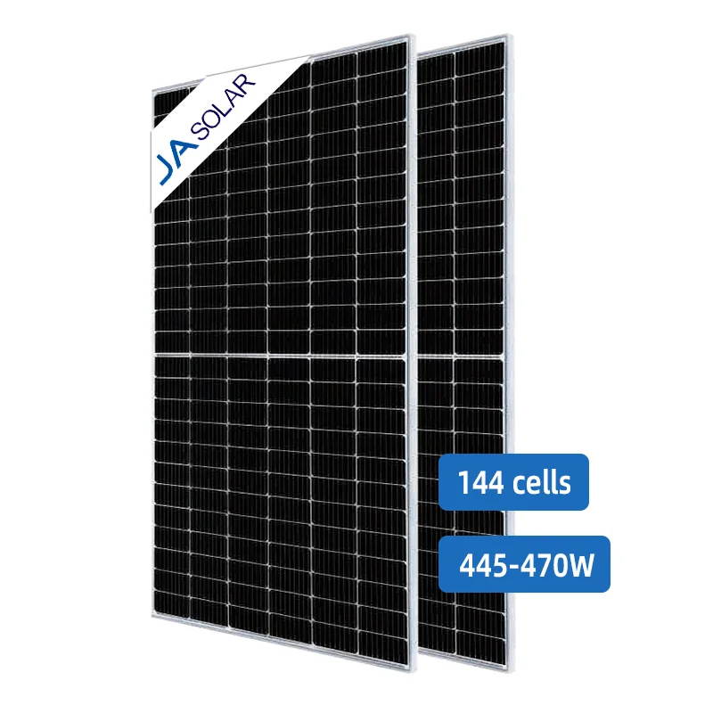 ja solar good performance 144 solar cells 445W 450W 455W 460W 465W 470W mono solar pv panels