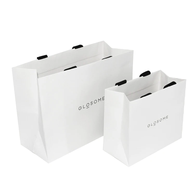 Hot Sell Custom Logo Printed Shopping Packaging Paper Bag With Handle