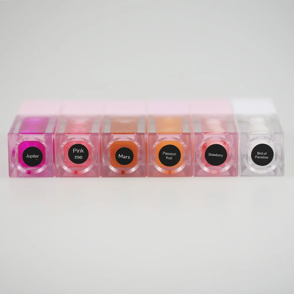 24-Hour Stay Magic Lip Oil Tint Vegan Lip Balm Customizable Logo Fruit Flavor Natural Color Halloween/Christmas Themed Private