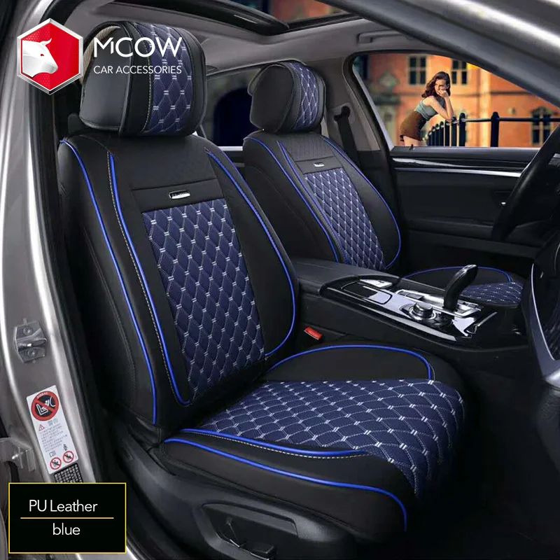 
Mcow Hot Sell In Amazon PU Leather Removable Car Seat Cover Fit For All Car Type 