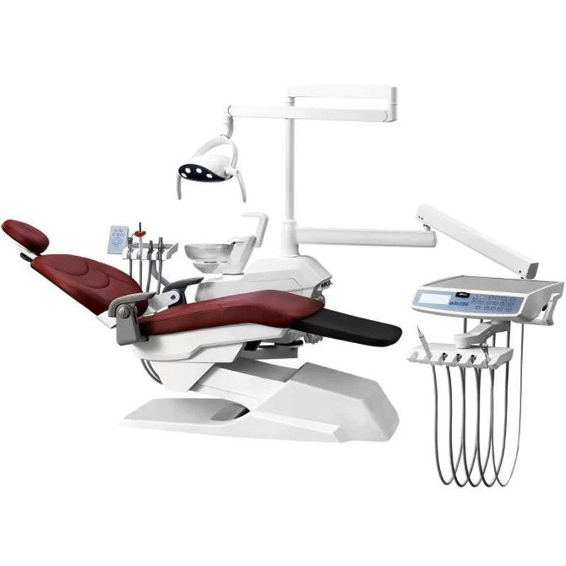 Hot Selling Dental Equipment Unique Backrest Design Dental Chair Integral Portable Dental Unit Full Set