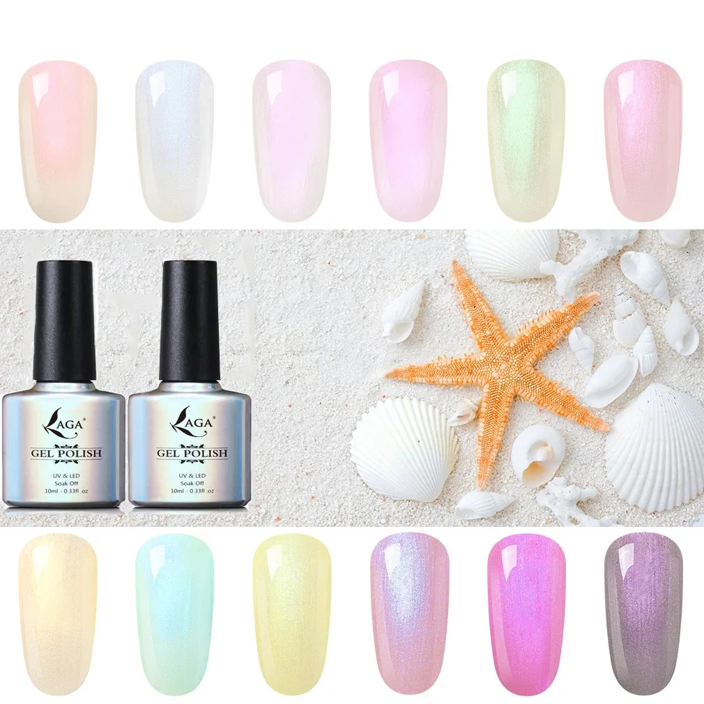 New Arrival UV Shell Gel Color oem Nail Polish Supplies Candy Colors Flashing Glitter Gel Polish