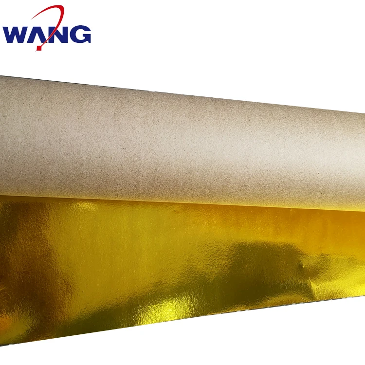 Metallic Cardstock Craft Cardboard Gold Silver Mirror Foil Roll Wrap Gift Packaging Metallic Paper Roll For Labels