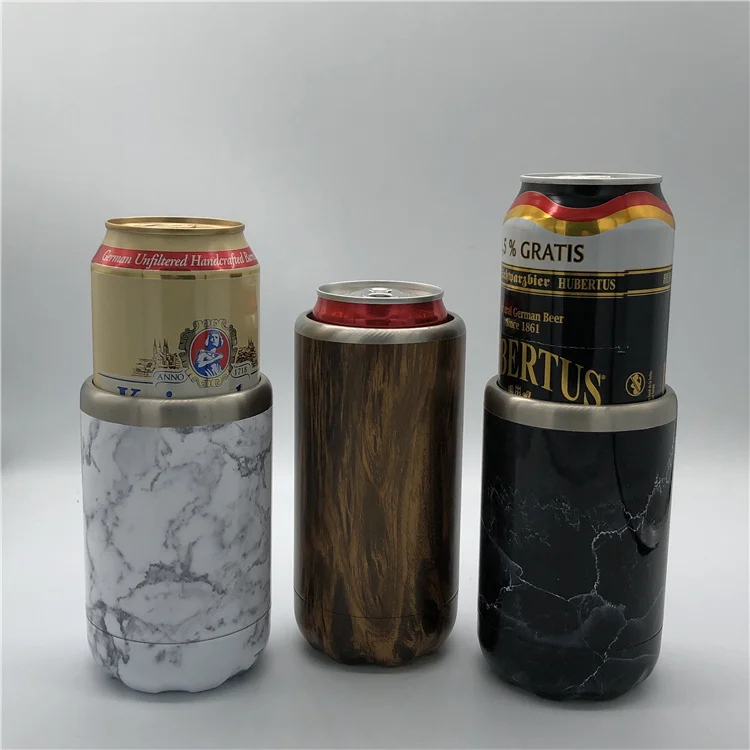 Экологически чистый, изготовленный на заказ, из нержавеющей стали, тонкий холодильник, вакуумный держатель для напитков