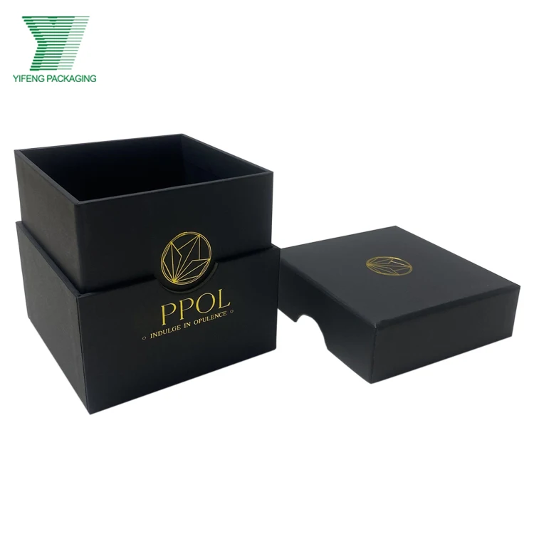 Candle box packaging gift boxes custom luxury jars with gift candles logo jar lid and tube set business design candle gift box