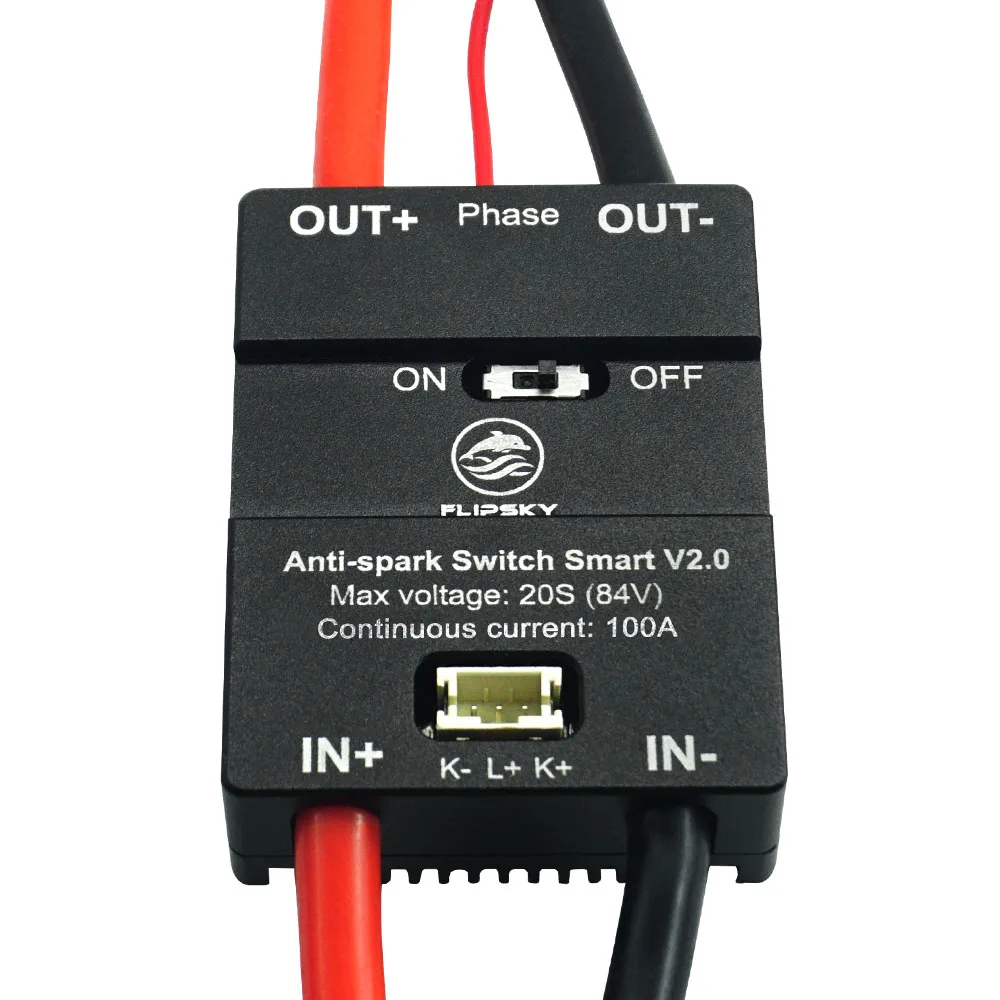Flipsky 20S 84V 160A Smart Enhanced Anti Spark Switch V2.0 with Aluminum Case for Electric Skateboard Ebike Scooter Robots