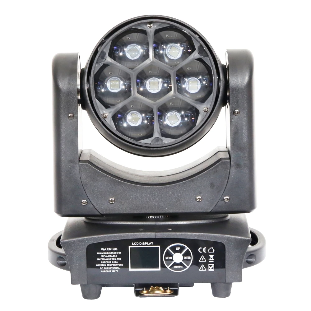 LED Effect Club Light 7x40W RGBW Zoom Wash Stage Light Moving Head Bee Eye Light For DJ Disco Wedding