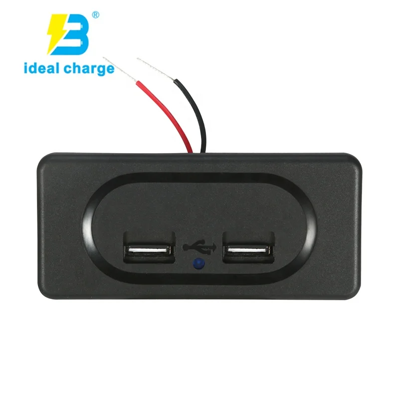 Автомобильное зарядное устройство USB 12v с двойной розеткой для телефона адаптер автомобильного