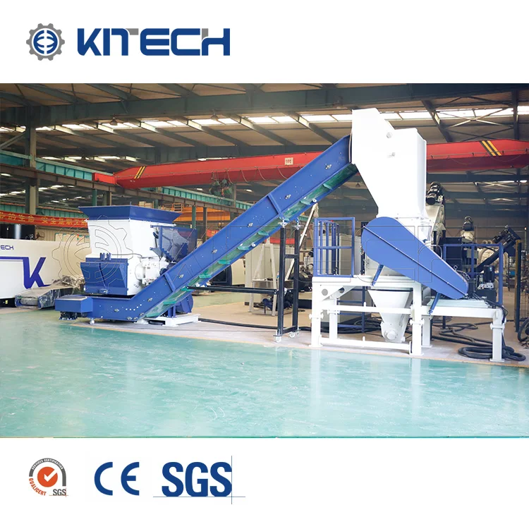 Industrial PP PE HDPE Plastic Bottle Pallets Bucket Recycling Crusher Machine