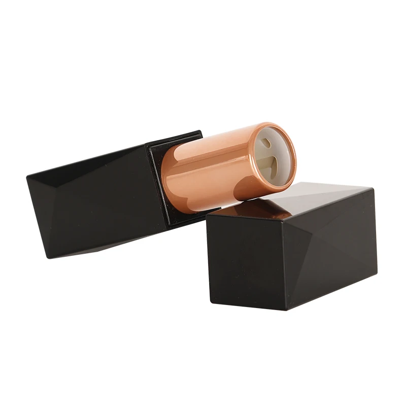 Refillable Luxurious Lip Tubes Coating Lip Stick Unique Printing Press Cover Lipstick Tube Cosmetic Plastic Acceptable Hh-lt004