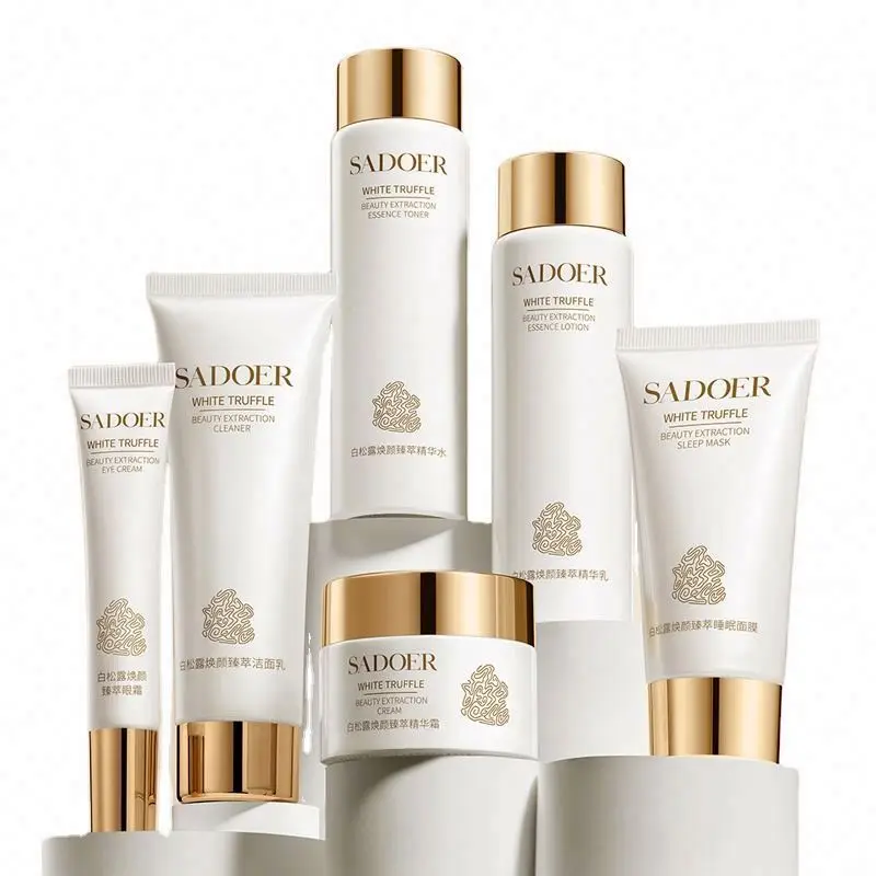 OEM SADOER white truffle 6 piece moisturizing niacinamide firming brightening skin care set