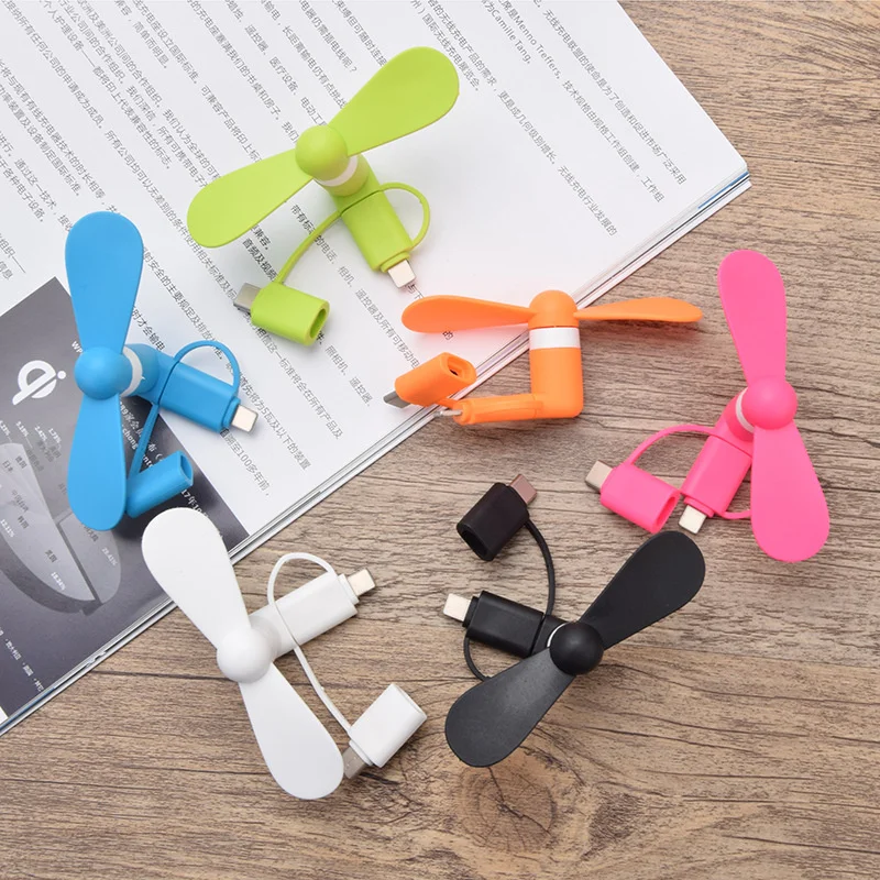 New Best Promotion Gift Oem Logo Cheap Price Portable Flexible Mini Usb Type C Port Mini Fan For Phone For Samsung Laptop
