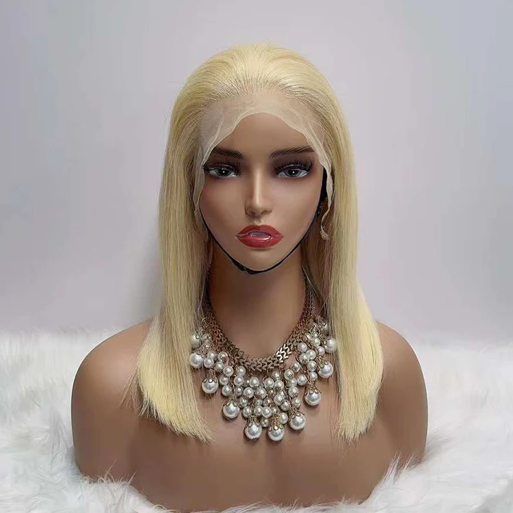 Wholesale 613 blonde bob human hair wigs,wholesale price peruvian short 613 human hair lace front wigs for black women