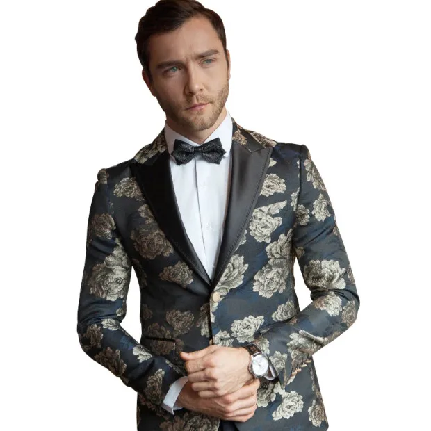 2019 модные мужские костюмы с цветами, вечерние костюмы