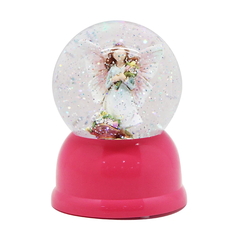 Custom Plastic Decoration Led Lantern Popular Give A Little Girl Or Girlfriend Crystal Ball Fairy Snow Globe