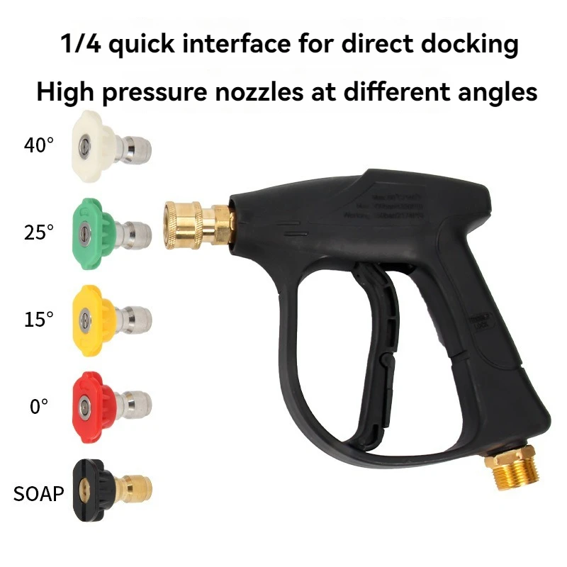 Lingzhen High Pressure Car Cleaning washing spray water Gun  aluminium Plastic garden Pressure Washer Kit