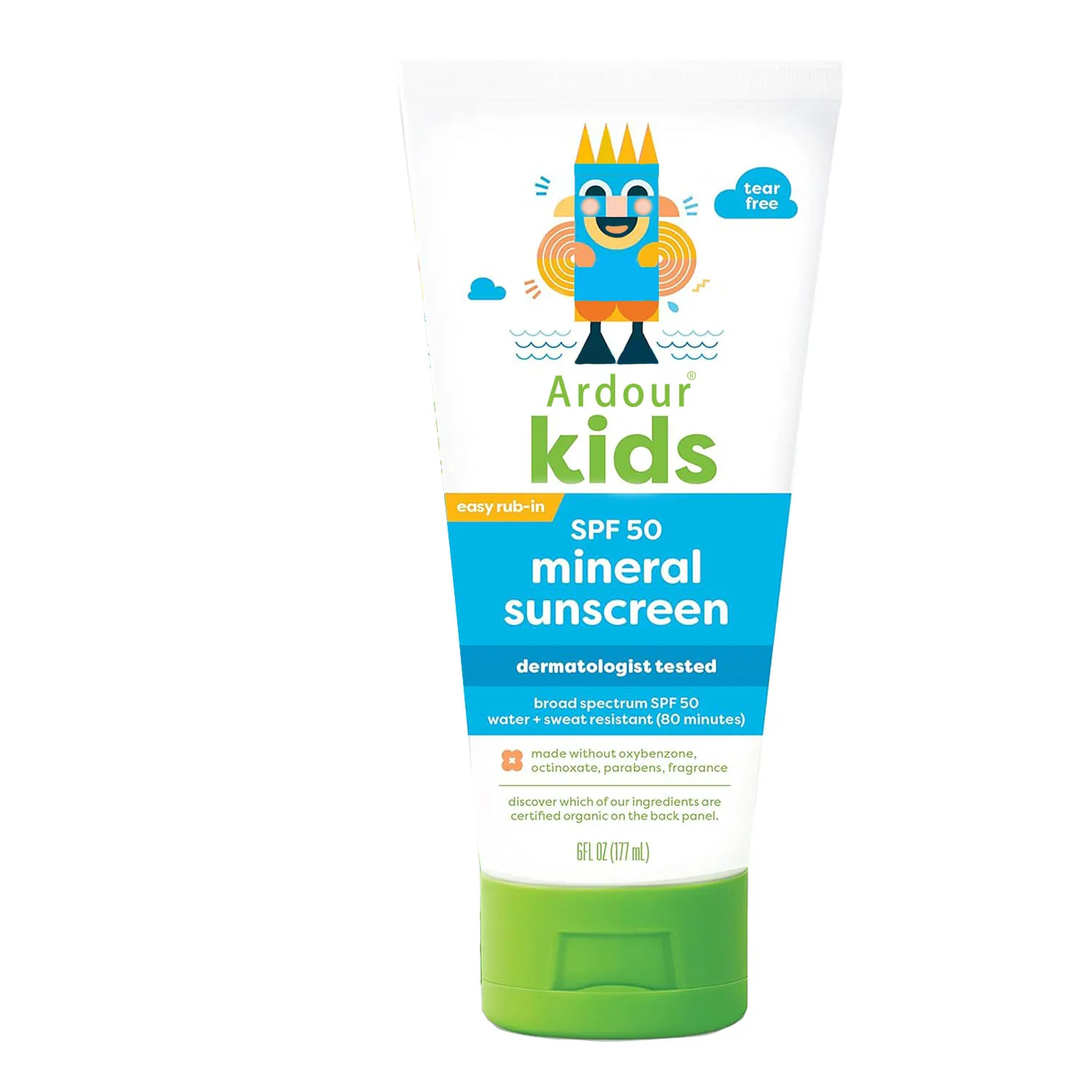 SPF 50 Kids Sunscreen Lotion UVA UVB Protection Octinoxate Oxybenzone Free Water Sweat Resistant baby skin lightening lotion