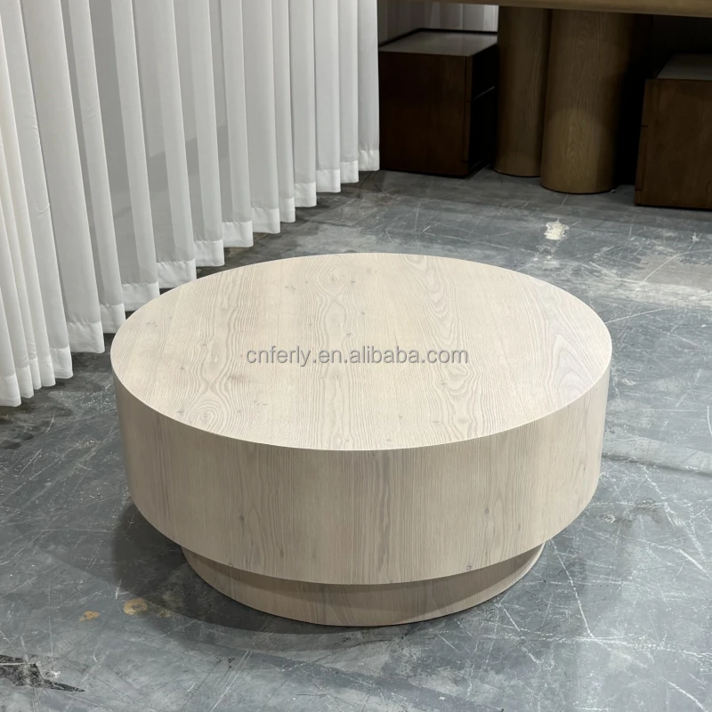 Modern Style Luxury Living Room Concrete Round Coffee Table