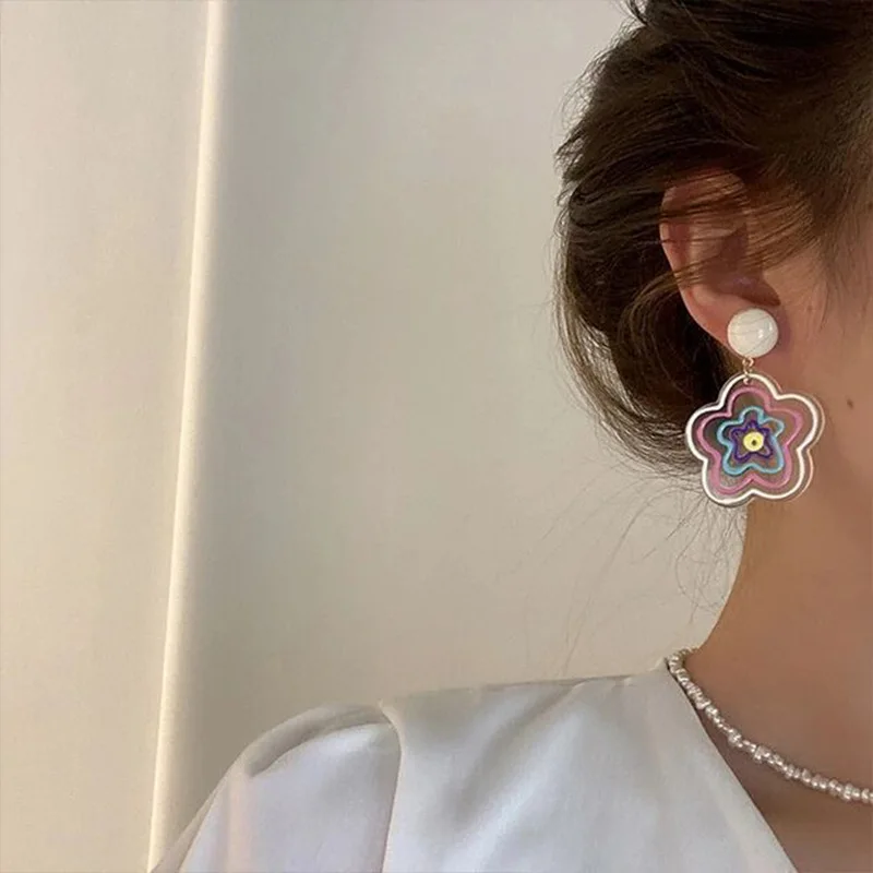 
XUNBEI new fashion trendy popular jewelry 2021 funny earrings for women 