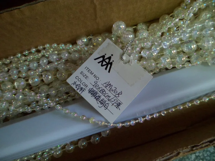 Pearl plastic ball beads string curtain for event and wedding decoration