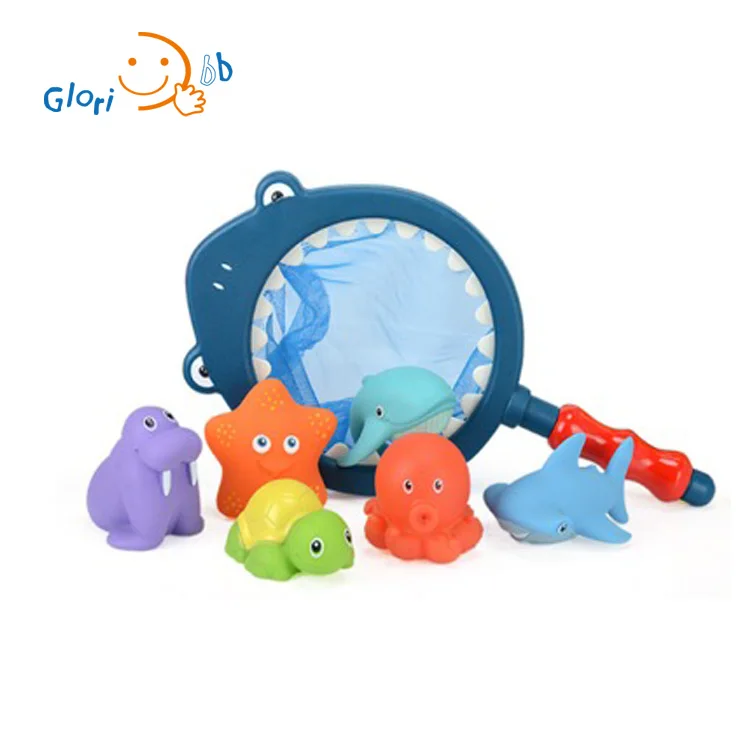 Игрушки для ванной морских животных ручная сетка игровой набор игрушек детей в возрасте от 1 года