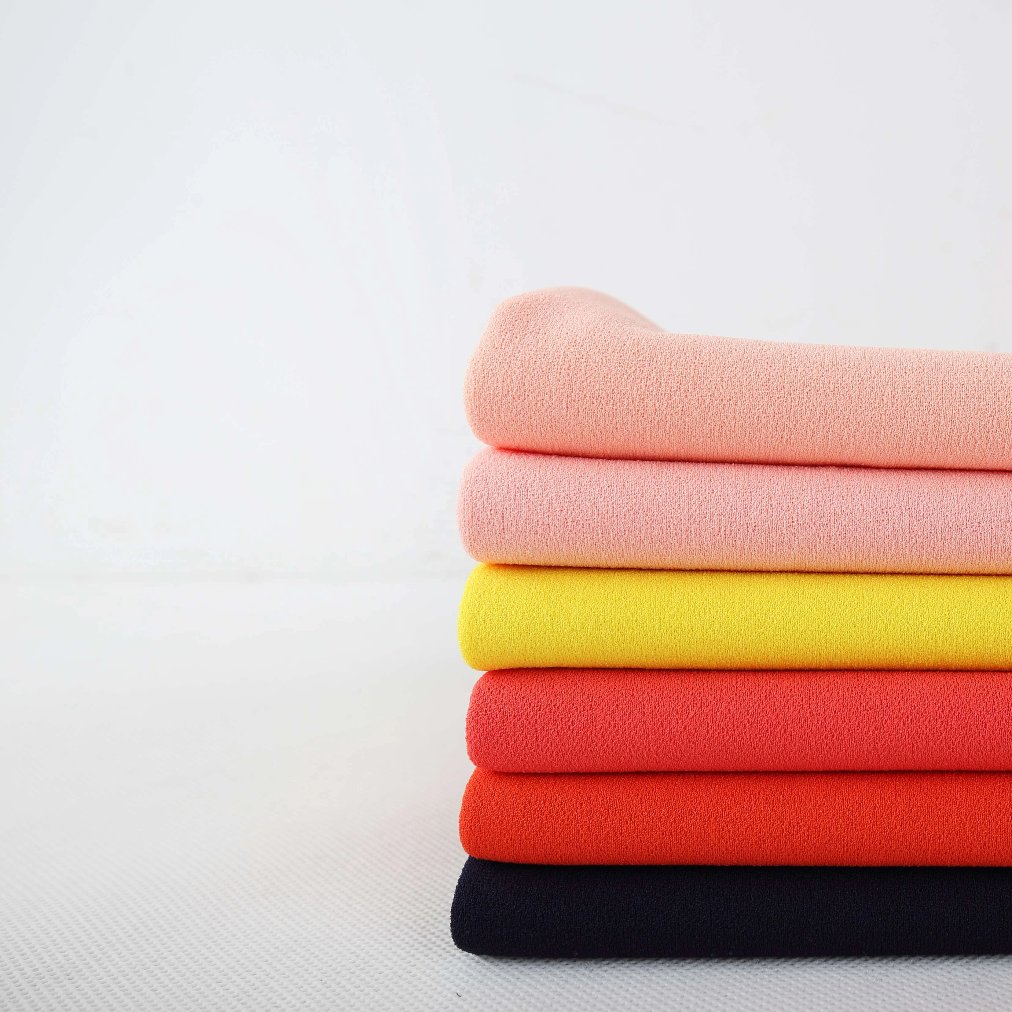
Twisted hemp knitting 100 polyester knit fabric cheap polyester fabric 