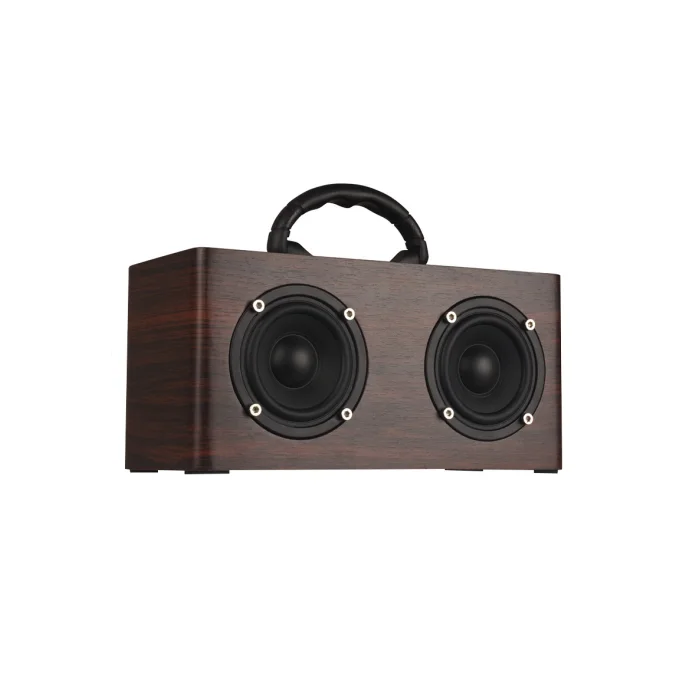 Hi Fi bluetooths wireless wooden speaker