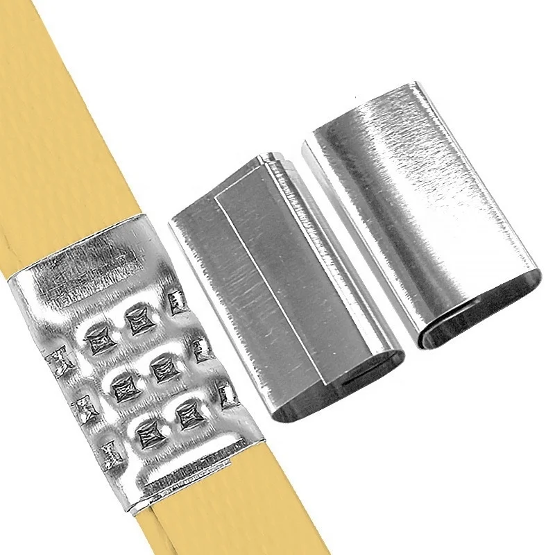 Metal Clip for PP PET Strapping Band Steel Strapping Clip for Manual Packaging