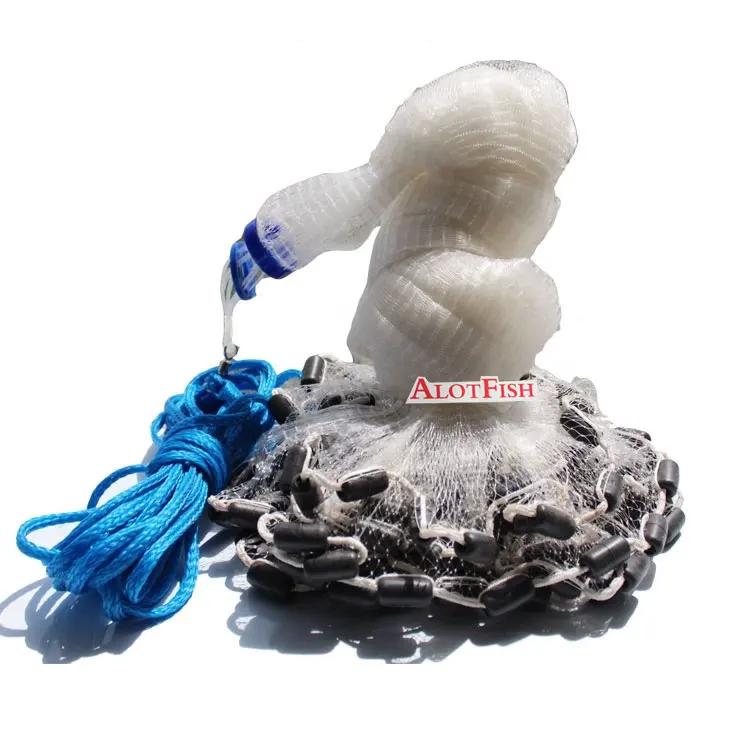 12ft Drawstring America Style Plastic Coted Sinker Cast Net