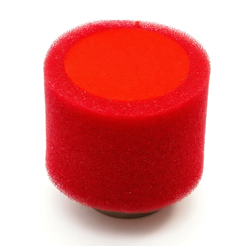 38mm Pitbike Air Filter Red Performance Highflow Double Foam Style Straight Neck