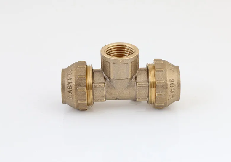 Brass compression fittings for PE pipe plumbing fittings PE fittings Plumbing Materials