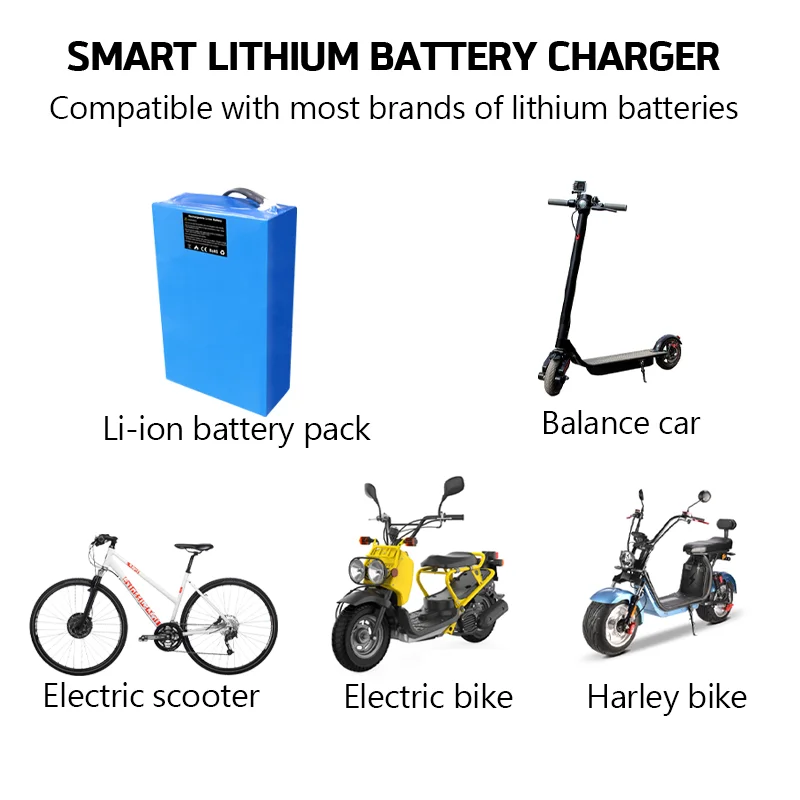 54.6V 5A 4A Brand New Power Adapter AC 100-240V for 48v Lithium Battery Charger US/ EU Plug Battery Charger