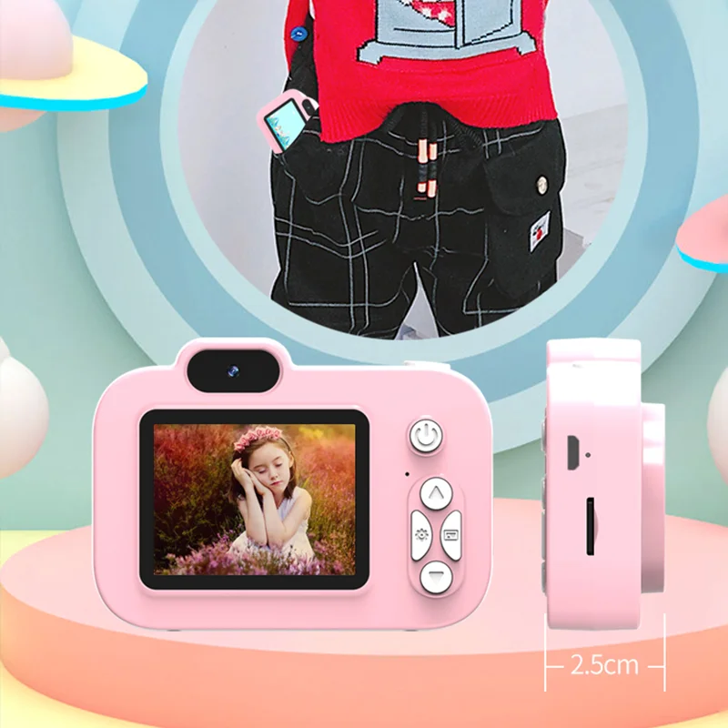 Mini Cute Cartoon Kids retro mini  Camera Children Fun Christmas Gift Digital Camera Built-In Games portable  Kids Photo Camera