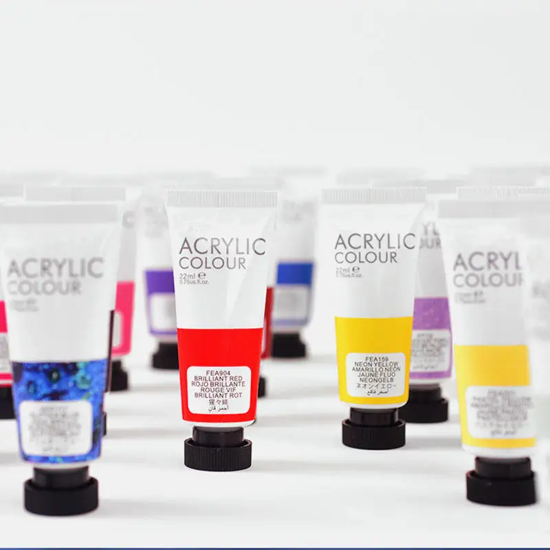 Bview Art Hot Selling Acrylic Paint Set 12 colors 22 ml Best Quality For Art Paints DIY Acrylic Paint
