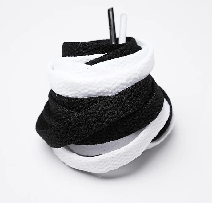 Custom Shoe Laces High Quality Cotton Polyester Flat Sneaker Shoe String Printed logo Shoelace