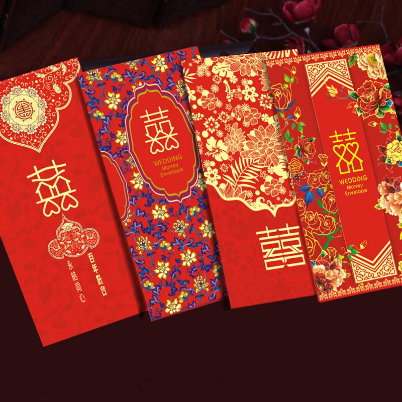 Red Envelope Elegant Design Chips Packet Packaging Chinese New Year Red Packets Red Packet For New Year