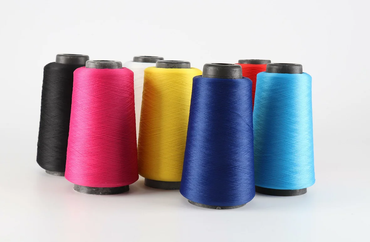 Factory Direct Sales High Elasticity Polyester Filament Yarns Spun Yarn Polyester