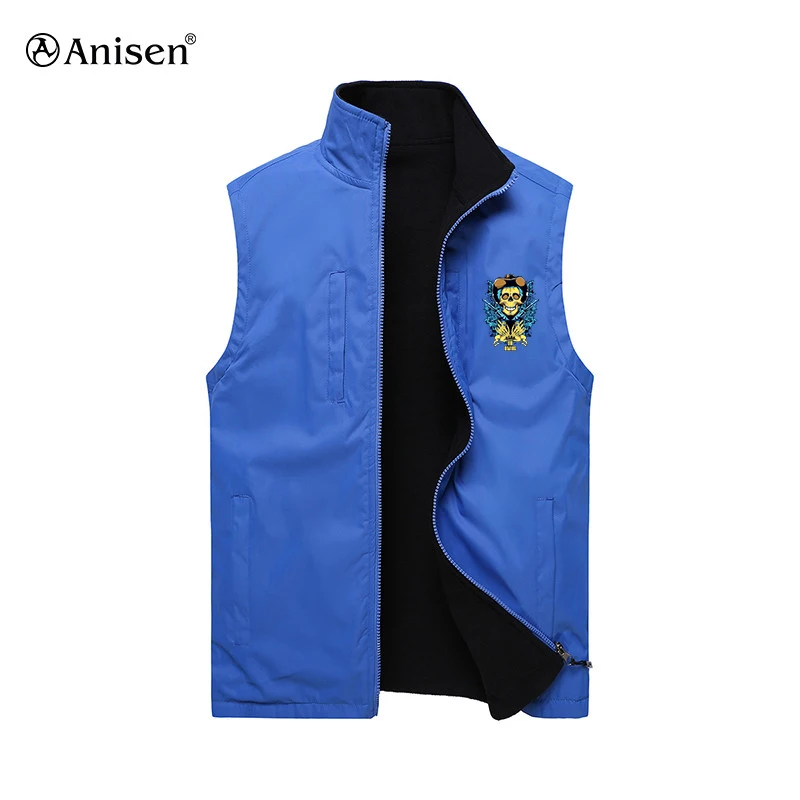 Garment factory custom men softshell vest waterproof windproof outdoor cooling finishing work vest