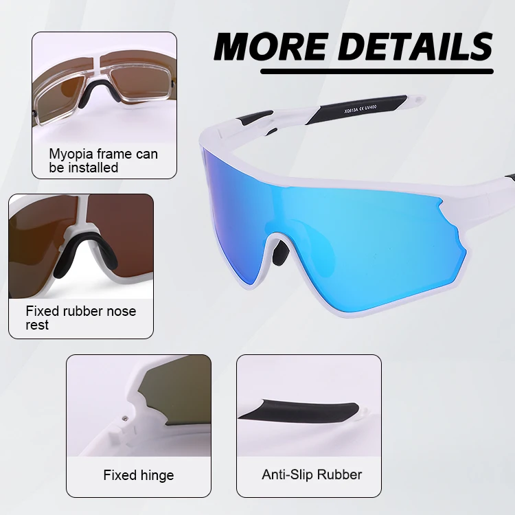 TR90 ready to ship sunglasses with polarized lens for running golf baseball full frame design glasses